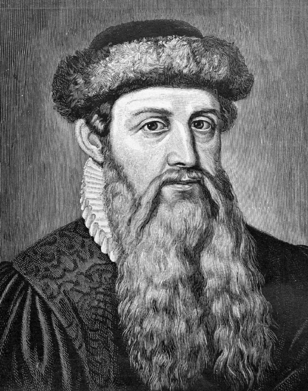 Retrato de Johannes Gutenberg