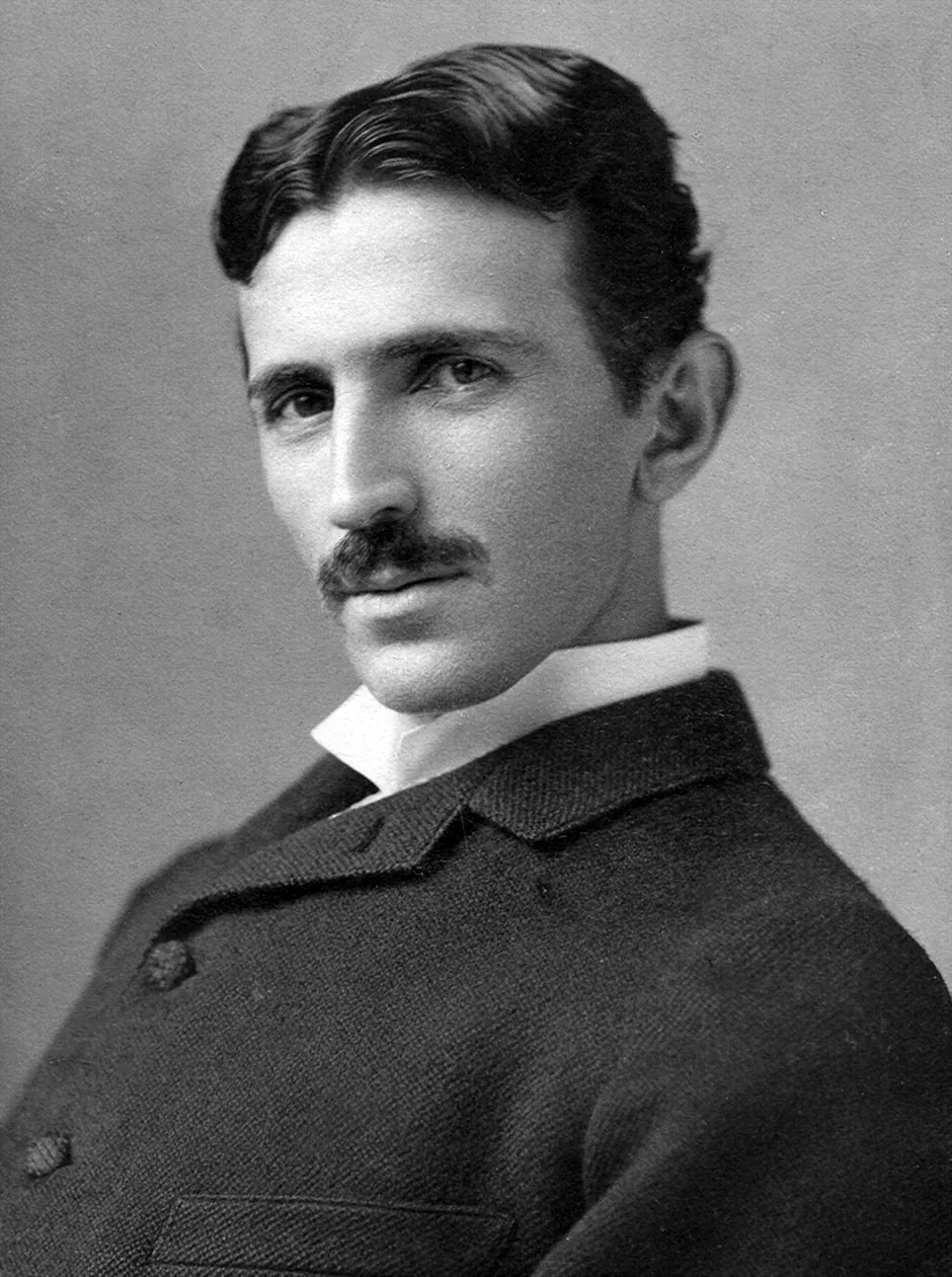 Retrato de Nikola Tesla