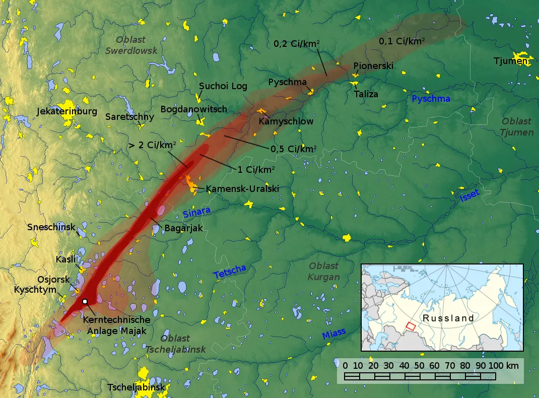 El accidente nuclear de Kyshtym