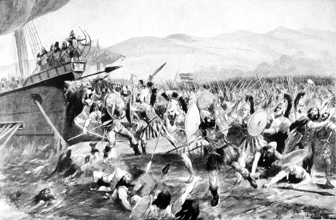 La batalla de Maratón