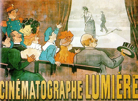 Los Lumière cobran entrada por ver a unos obreros salir de la fábrica