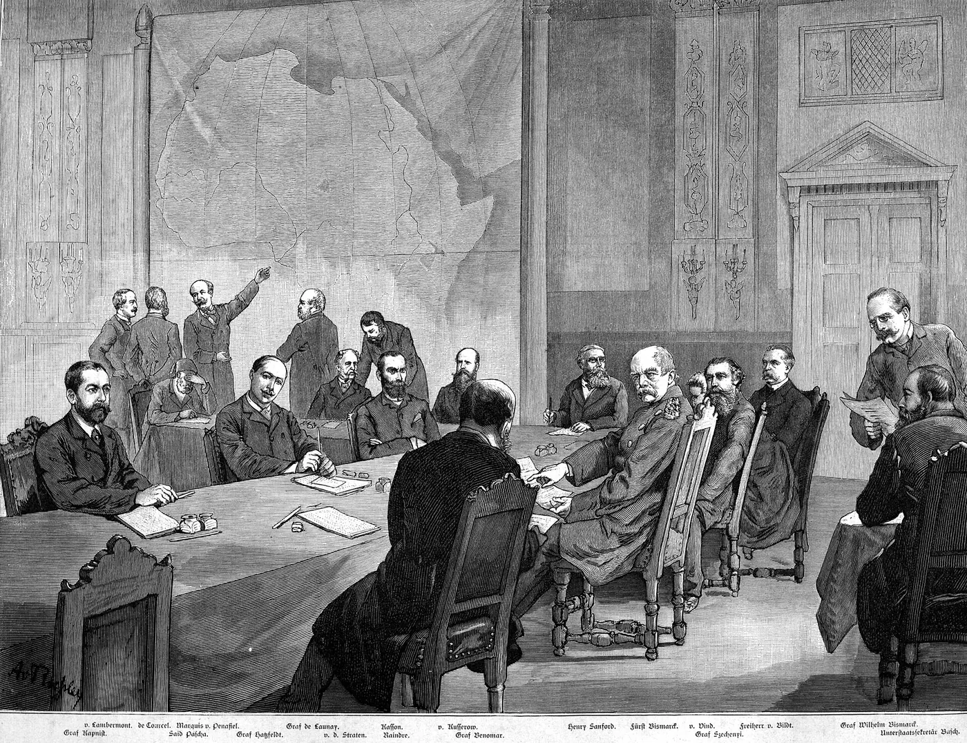 El reparto de África en una mesa de Berlín