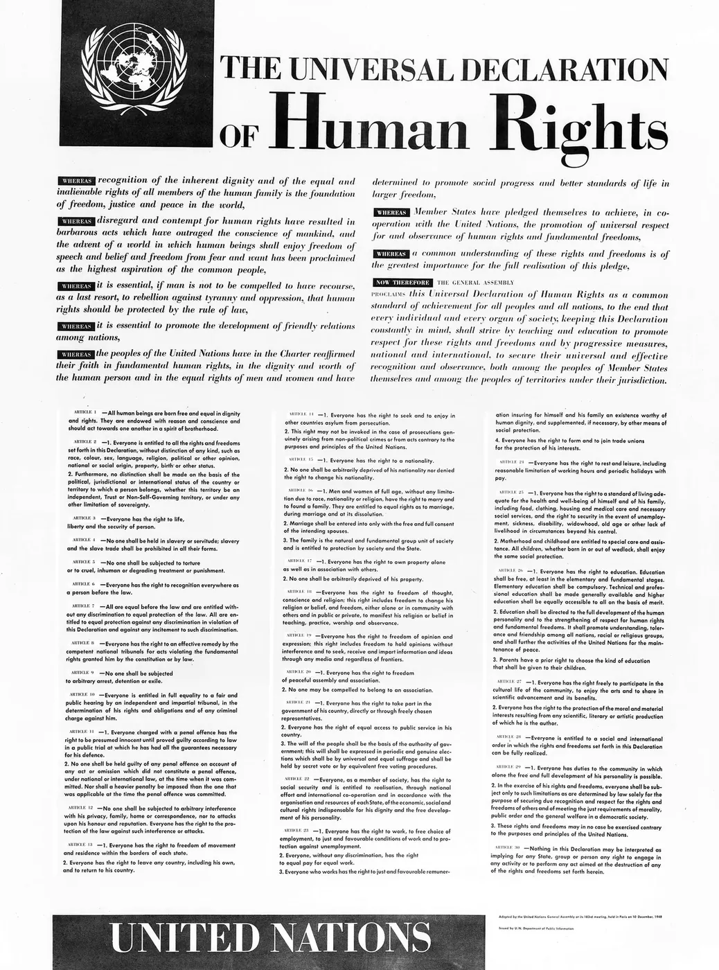 La Declaración Universal de los Derechos Humanos