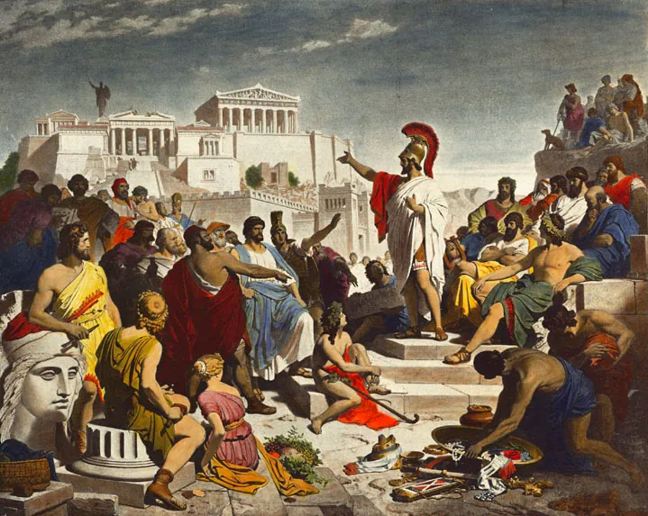 Nace la democracia en Atenas