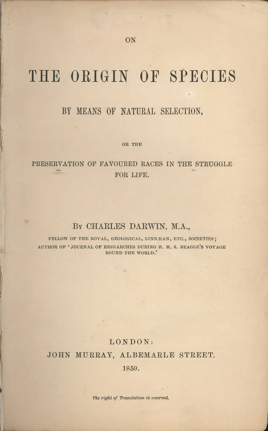 Darwin publica «El origen de las especies»