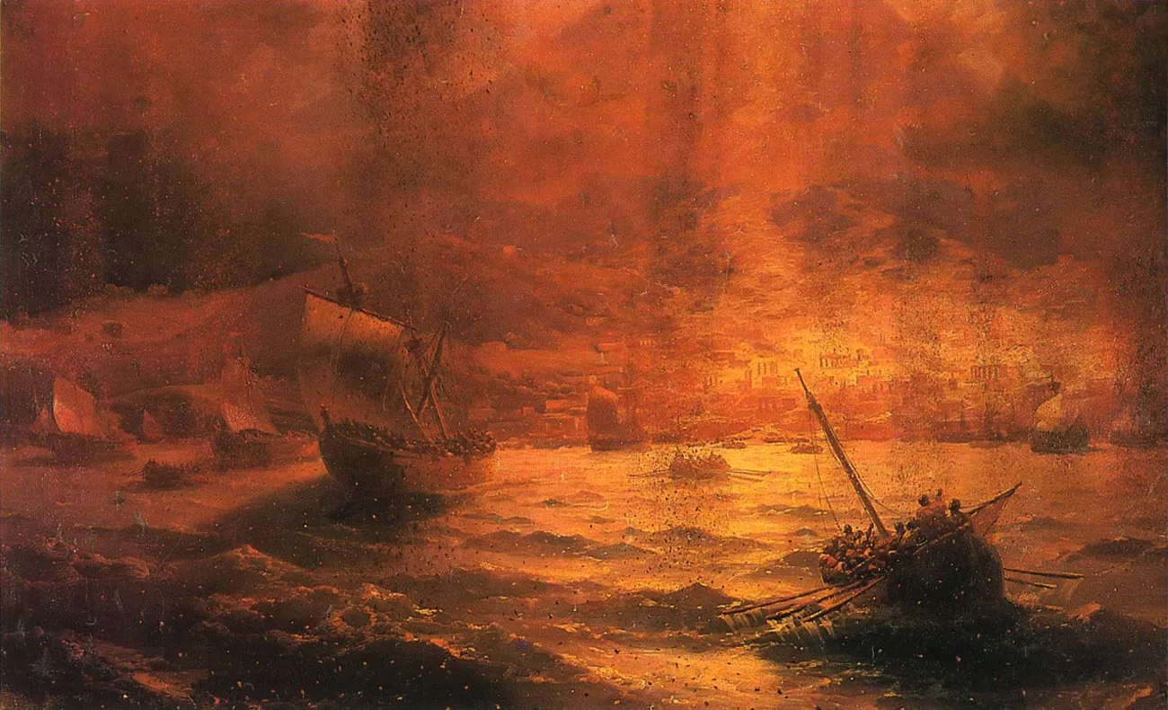 El Vesubio sepulta Pompeya