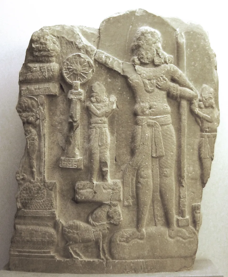 Asoka renuncia a la guerra y lo graba en piedra