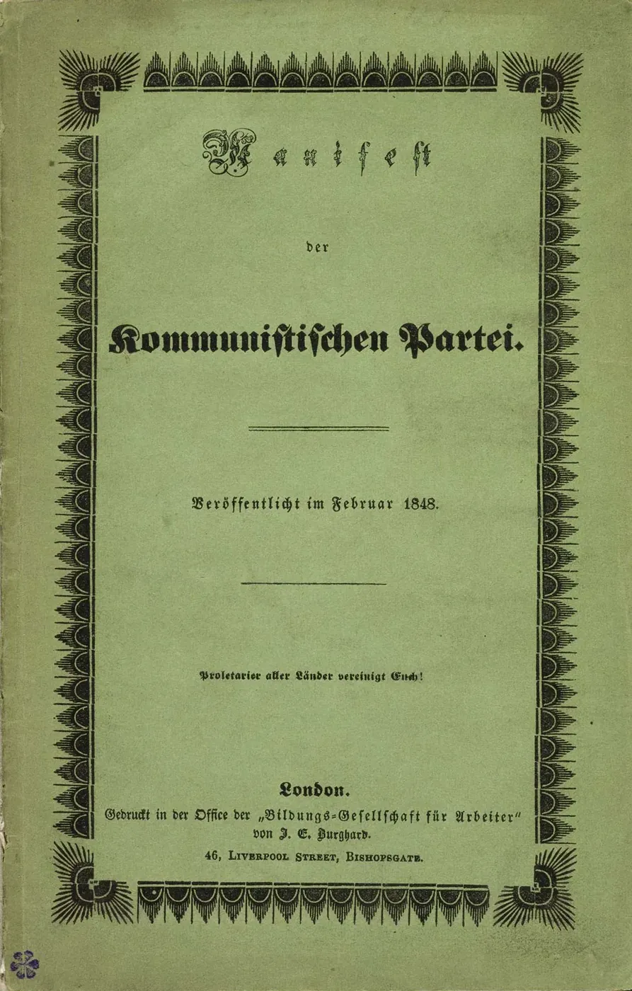 Marx y Engels publican el Manifiesto