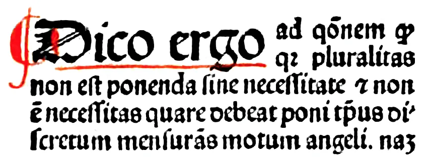 Ockham recorta: no multipliques los entes sin necesidad