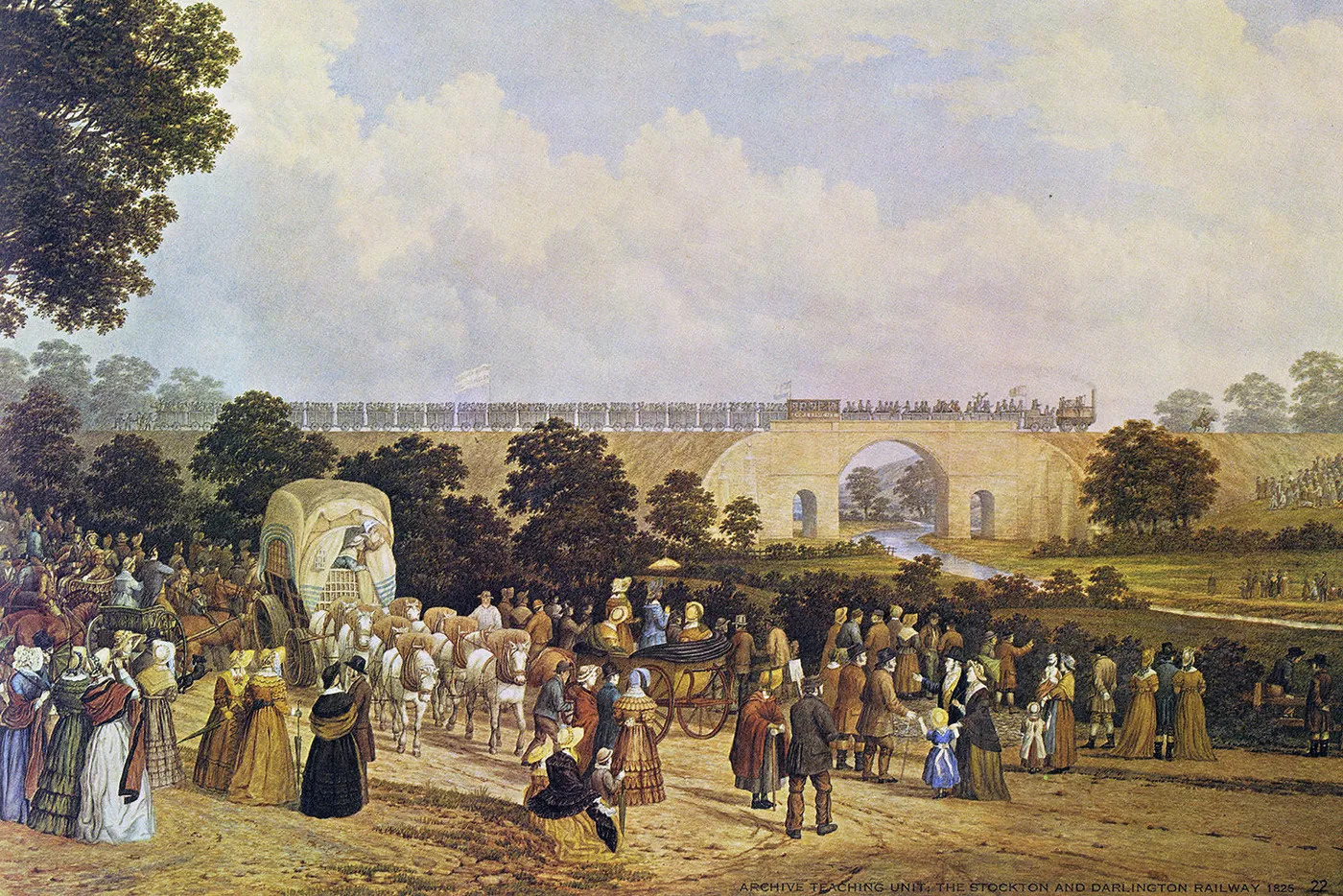 El primer ferrocarril de pasajeros
