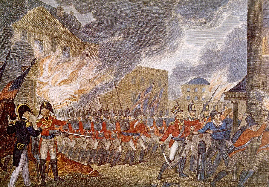 Los británicos queman Washington
