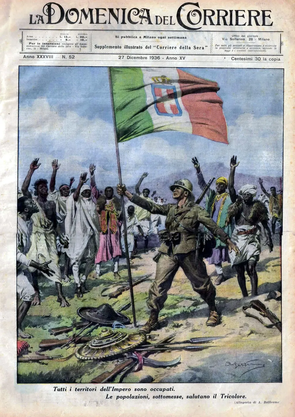 Italia invade Etiopía