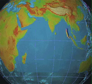 El tsunami del océano Índico